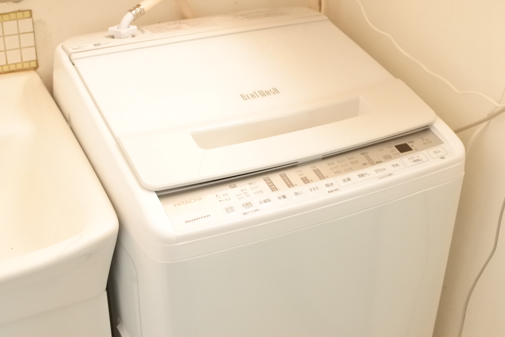 2016年式 7kg HITACHI洗濯機 BW-70WVE3ビートウォッシュ